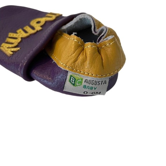Augusta Baby Moccasin Purple 0-6M Slip On - Picture 2 of 3